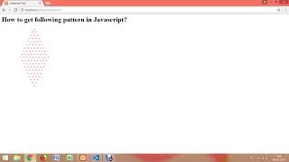 JavaScript pyramid pattern program task 3