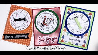 Creek Bank Creations Spin To Win Spinner Card!