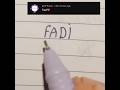 Fadi 🔥 logo comment your name #trending #artist #instagram #viral