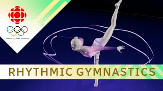 How does the rhythmic gymnastics event work at the Olympics? | CBC Sports | #Paris2024