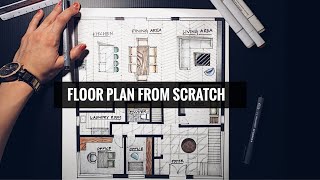 HOW TO MAKE A FLOOR PLAN FOR INTERIOR DESIGN | floor plan process
