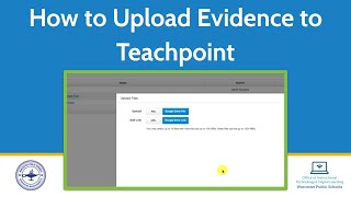 WPS How to Upload Evidence in TeachPoint