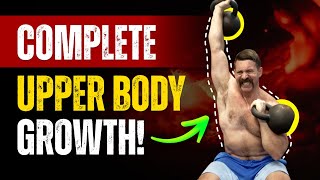 40 Rep Upper Body Kettlebell Routine [Blasts Chest, Delts, & Back!] | Coach MANdler