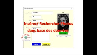 VBA Unique/ Insérer- Rechercher Photo-Image dans base des données/  sans codage_17. www.VbaWriter.ch