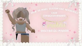 ♡ - custom ugc necklace tutorial [read desc]