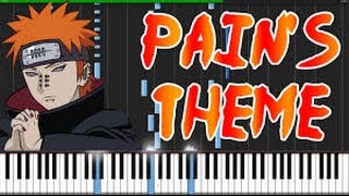 Pain's Theme Girei - Naruto Shippūden - Piano Tutorial Synthesia