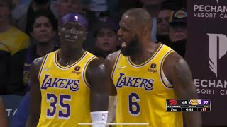 LeBron James gets furious at his teammates after not securing the rebound!