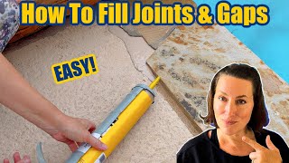 How To Fill Concrete Joints And Gaps With Sikaflex Self-Leveling Sealant And Sand