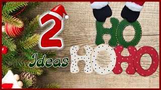 2 IDEAS PARA DECORAR EL HOGAR EN NAVIDAD - Christmas crafts with recycling - Manualidades navideñas