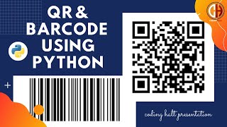 Make Custom QR & Barcode Code Using 4 Line of Python || #python-barcode || #qrcode