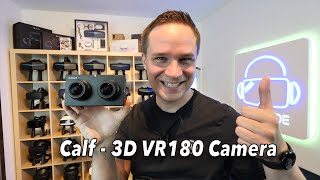 This is the upcoming Calf VR180 camera (up to 6K in 50 FPS)