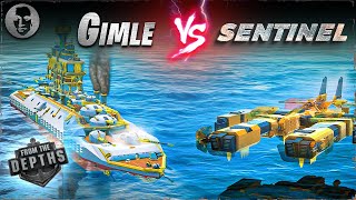 Gimle VS. SENTINEL - From the Depths Battleship Battle