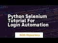 Python selenium tutorial for login automation