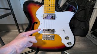 Why I like the Donner F hole tele Thinline - Donner 39 Inch Jazz Electric Guitar TL Thinline F Hole