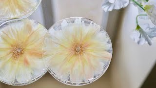 How to Make Gorgeous 3D Flower Resin Coasters