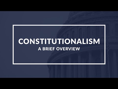 What is the principle of constitutionalism?
