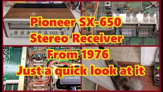 Pioneer SX-650 Stereo receiver from 1976 - just needs a quick refresh