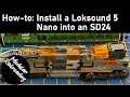 How to install an ESU Loksound 5 nano into an N scale SD24