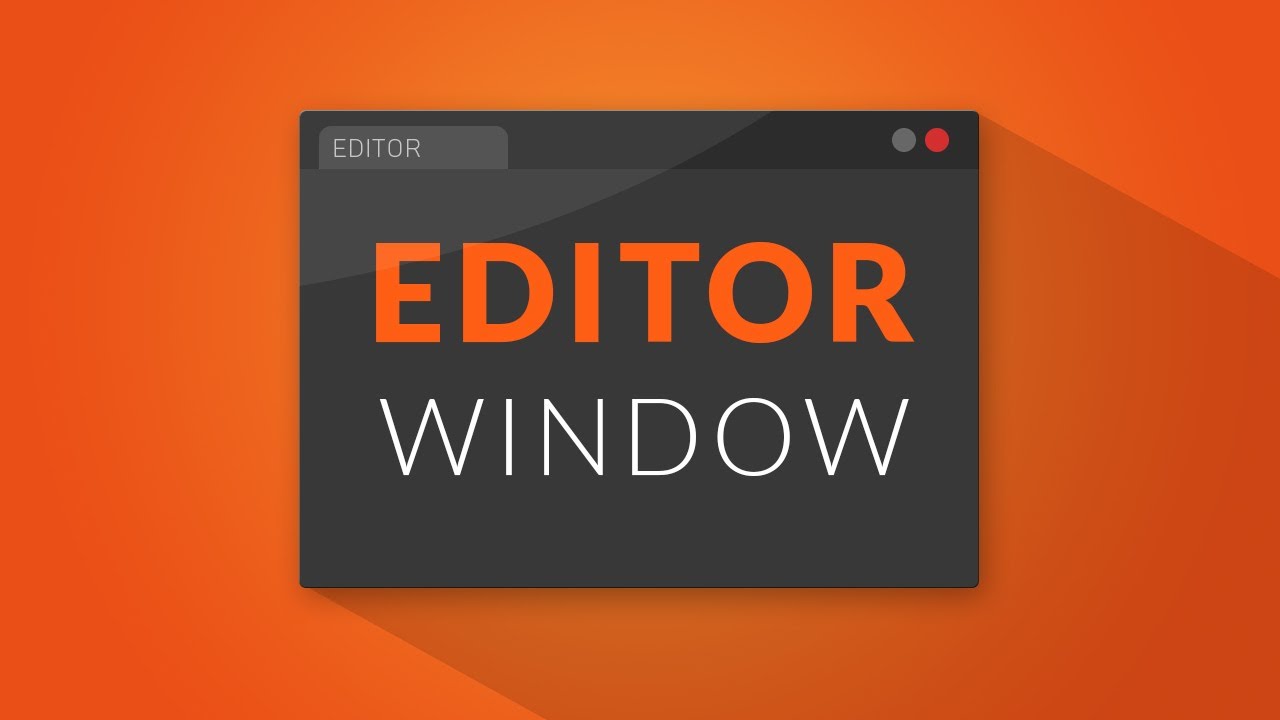 How To Make An Editor Window In Unity Youtube