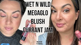 Wet n Wild megaglo blush - currant jam - review, tutorial, first impressions #wetnwildmakeup