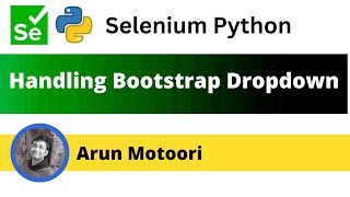 Handling Bootstrap dropdown fields using Selenium Python (Selenium Python)