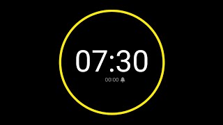 7 Minute 30 Second Countdown Timer with Alarm / iPhone Timer Style