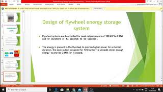 flywheel ENERGY STORAGE DEVICE