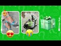 choose your gift🎁 3 gift box challenge 2 good 1 bad blue black or green 💙🖤💚