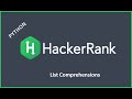 HackerRank | List Comprehension | Python Code