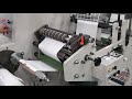 DBMQ320B Blank/ plaine label die cutting and turret rewinding machine with auto tesnion