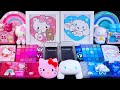 'Pink Kitty vs Blue Cinnamoroll' Slime Mixing Random things into slime #ASMR #Satisfying #slimevideo