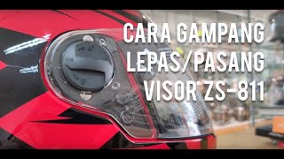 Cara Lepas Pasang Visor Zeus ZS-811/813