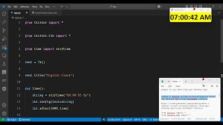Python 3 Tkinter Script to Build Digital Clock GUI Desktop App Using ttkthemes Library
