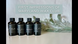 First Impressions of Maryland Wax Club's Newest Fragrance Oils - The Self Love Collection