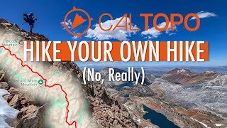 How To Develop Off-Trail Backpacking Routes | CalTopo Tutorial