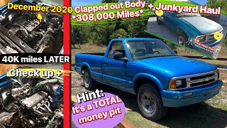 Chevy s10 2.2 (non-ecotec) + stainless header, 2.5 inch exhaust, Stripped Engine bay. 1995 modified