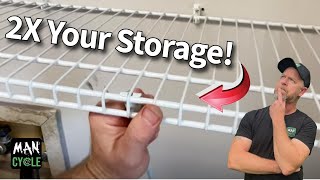 How to Install Wire Shelving | Easy DIY Closet & Laundry