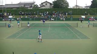 第36回 全日本小学生ソフトテニス選手権大会　　団体戦2日目　　　　　　　　中村・藤原（山梨）　対　笹川・高橋（新潟）