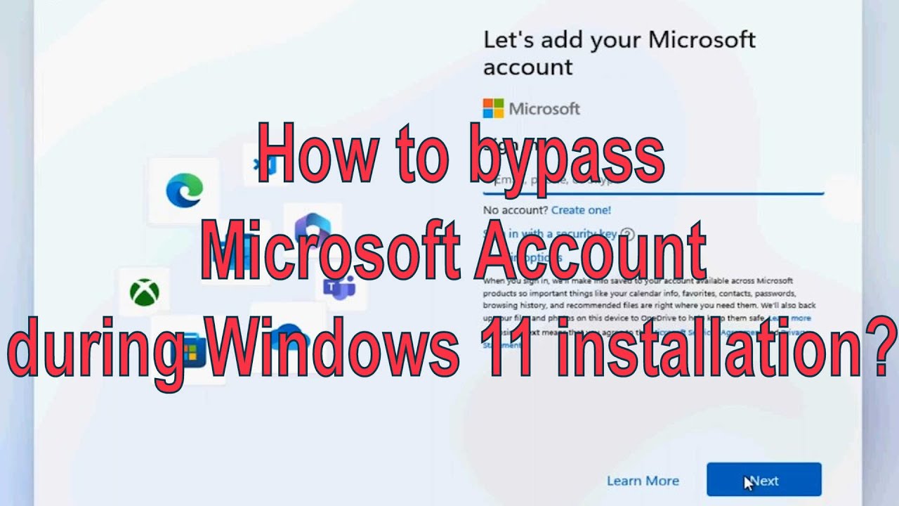 Windows 11 How To Bypass Microsoft Account During Installation - YouTube