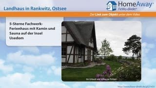 Usedom: 5-Sterne Fachwerk-Ferienhaus mit Kamin und Sauna auf der Insel - FeWo-direkt.de Video