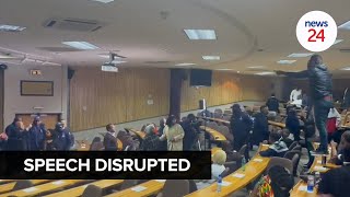 WATCH | Pravin Gordhan whisked away after event at Wits descends into chaos