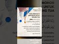 DOA MEMOHON AMPUNAN UNTUK ORANG TUA || PINTU HIJRAH