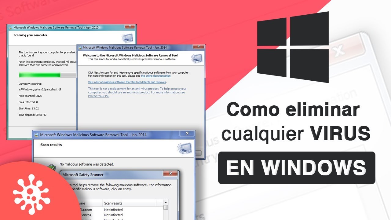 Como ELIMINAR Cualquier VIRUS De PC & USB En WINDOWS 10, 8, 7 FACIL Y ...