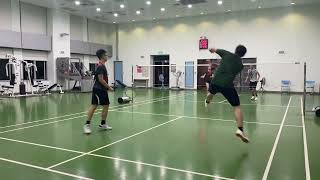 2023.08.23 Josh Kevin V.S. 彥輪 Sharon | 羽球 | 雙打 |  #badminton#羽毛球#運動#歡樂場#天羽路華羽球隊