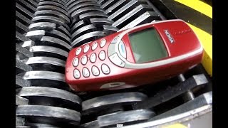 Epic What's inside Nokia 3310 - Destruction by Shredding Machine