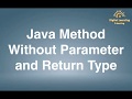 57 Java Method Without Parameter and Return Type | Online Training Download app from below link