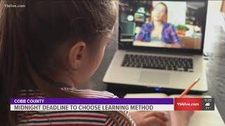 Cobb County parents face deadline for choosing at-home, in-person learning
