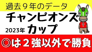 2023年チャンピオンズカップ予想　過去9年のデータ　穴馬候補