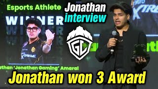 Jonathan won back to back 3 Esports awards 🏆 Jonathan live interview 🔥