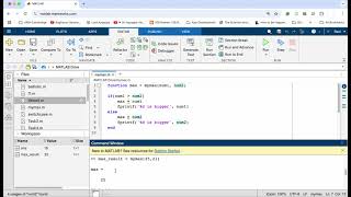 Matlab Functions 2: Input Parameters with a Single Return Value